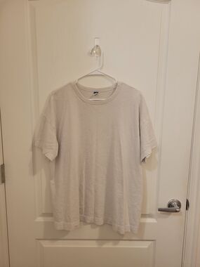 Old Navy Light Gray Women's Short Sleeve Crew Neck Tee